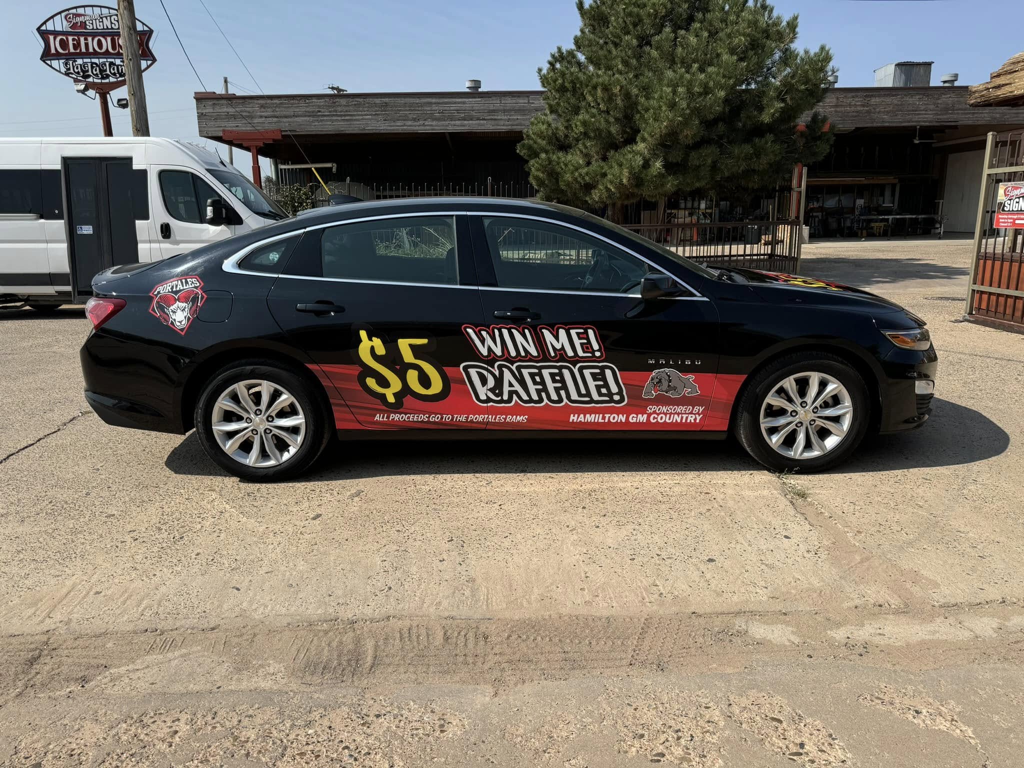 raffle car wrap